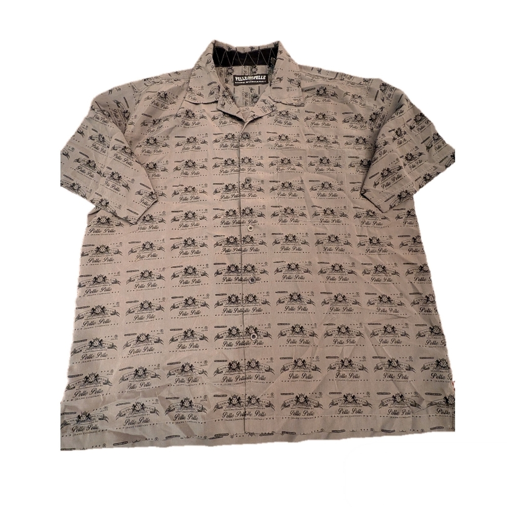 Vintage Marc Buchanan Pelle Pelle Short Sleeve Camp Cubano Shirt, Size XL